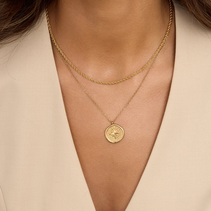 Golden Compass Necklace