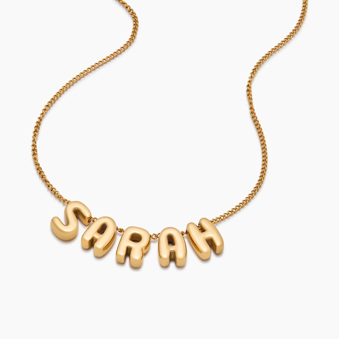 Bubble Custom Name Necklace