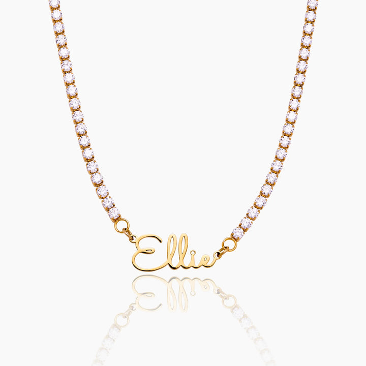 Signature Name Tennis Necklace