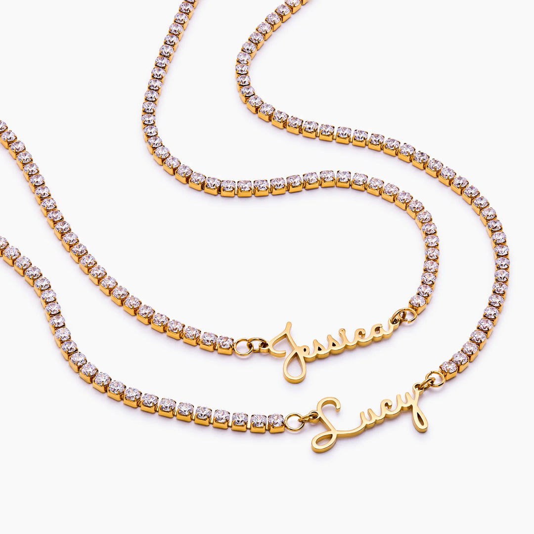 Signature Name Tennis Necklace