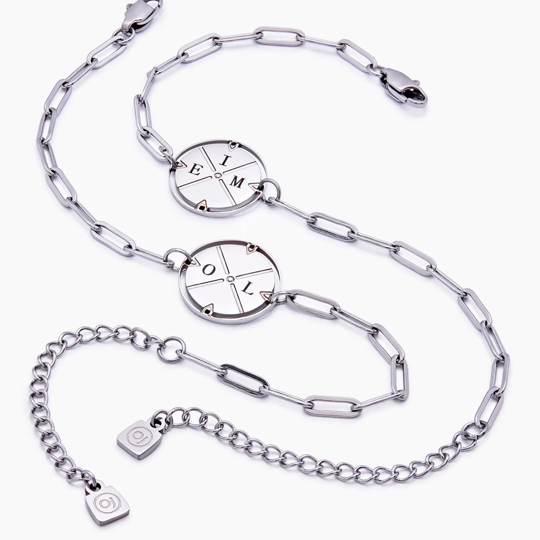 Engraved Compass Bracelet
